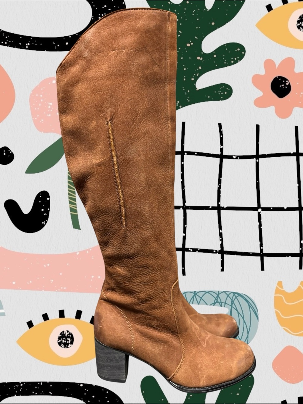 Zapato | Handmade Soft Italian Leather Over The Knee Heeled Riding Boots